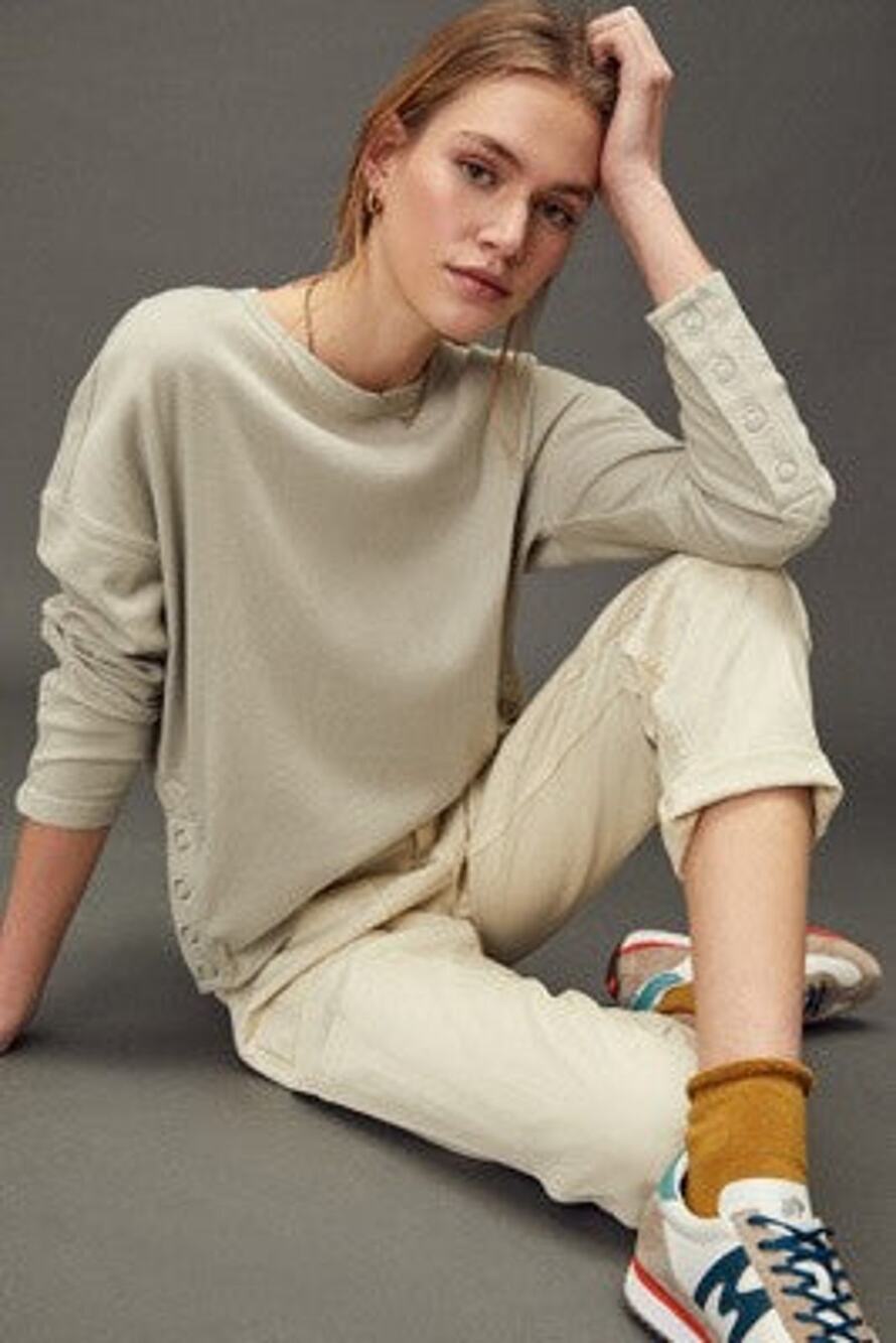 Anthropologie Lucasia Thermal Top - S Petite